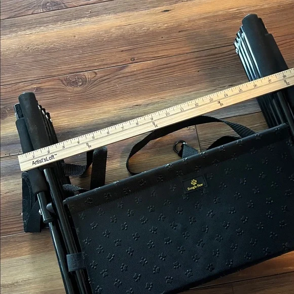 Collapsible Pet Stairs 4 Step Dog Ramp Portable Lightweight Black - Snaggle Paw - Picture 4 of 9